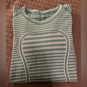 Lululemon Swifty Tech Striped Long Sleeve